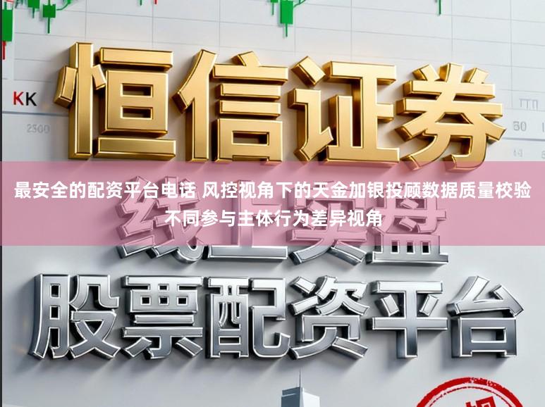 最安全的配资平台电话 风控视角下的天金加银投顾数据质量校验不同参与主体行为差异视角