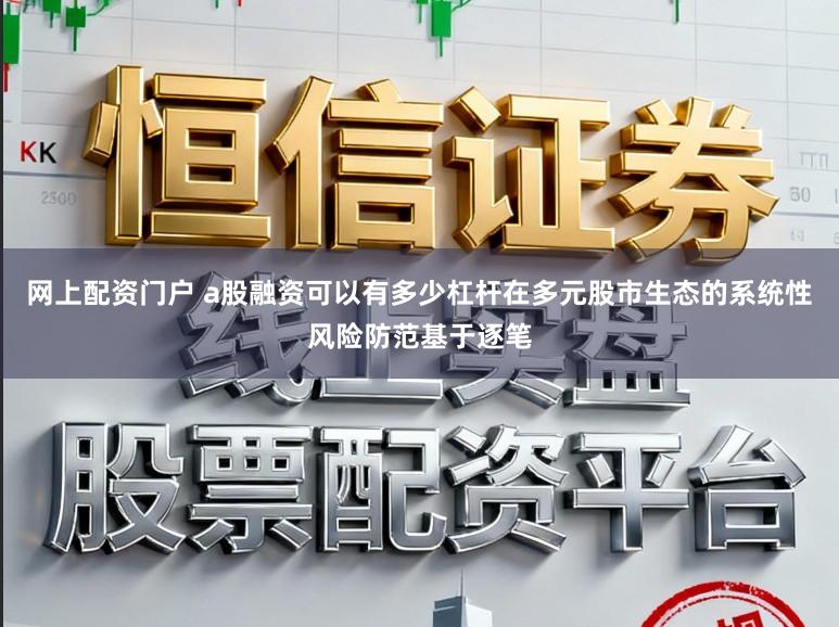 网上配资门户 a股融资可以有多少杠杆在多元股市生态的系统性风险防范基于逐笔