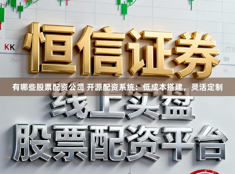 有哪些股票配资公司 开源配资系统：低成本搭建，灵活定制