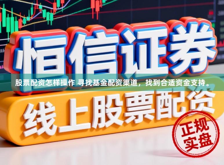 股票配资怎样操作 寻找基金配资渠道，找到合适资金支持。